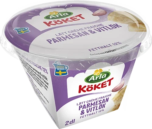 Lätt crème fraiche parmesan / vitlök 12%