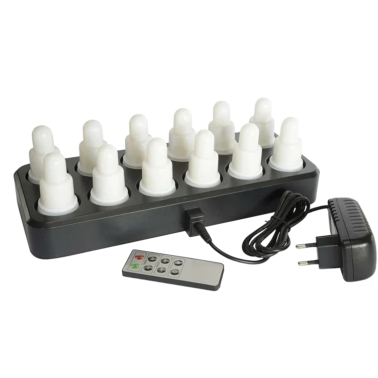 Led oppladbare lys 12stk