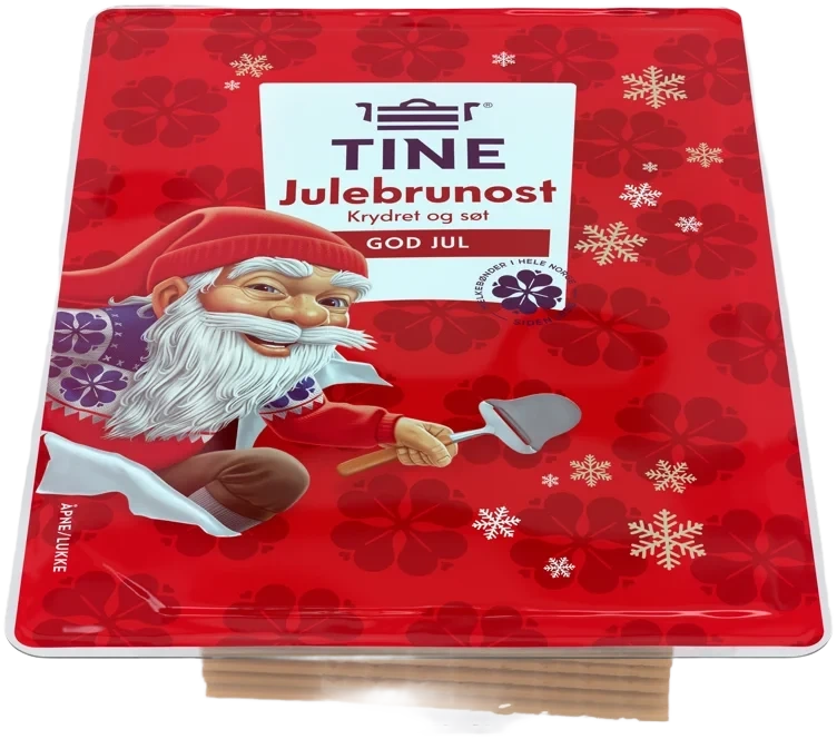 Julebrunost Skivet 130g Tine