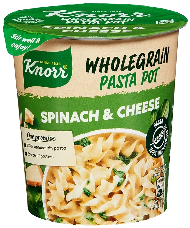 Snack pot wholegrain spinach & cheese  60g