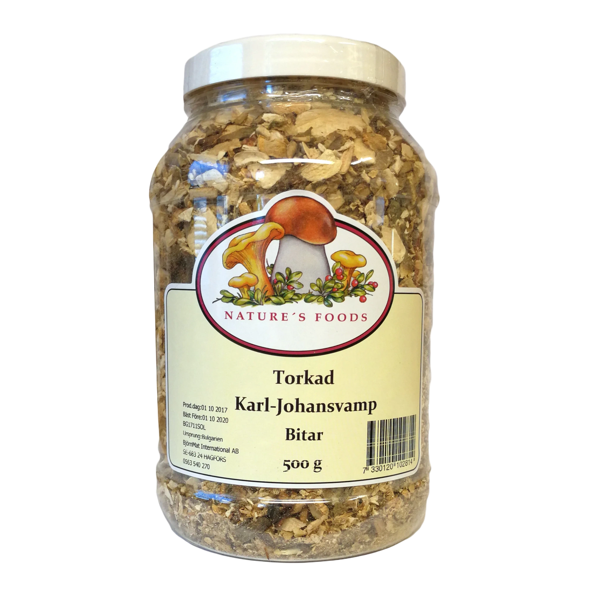 Torkad Karl-Johan bitar