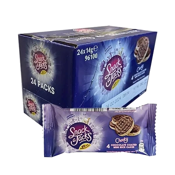Snack a Jacks Cheeky Chocolate Mini (Kartong 24 x 14g)