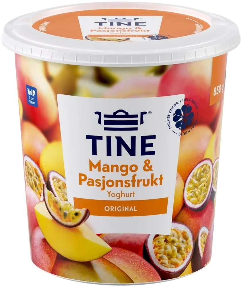 Yoghurt mango og pasjon 850 g