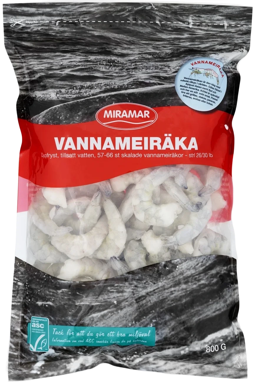 Vannameiräka utan skal 26/30 - ASC