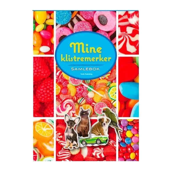 Klistremerkealbum - Rød