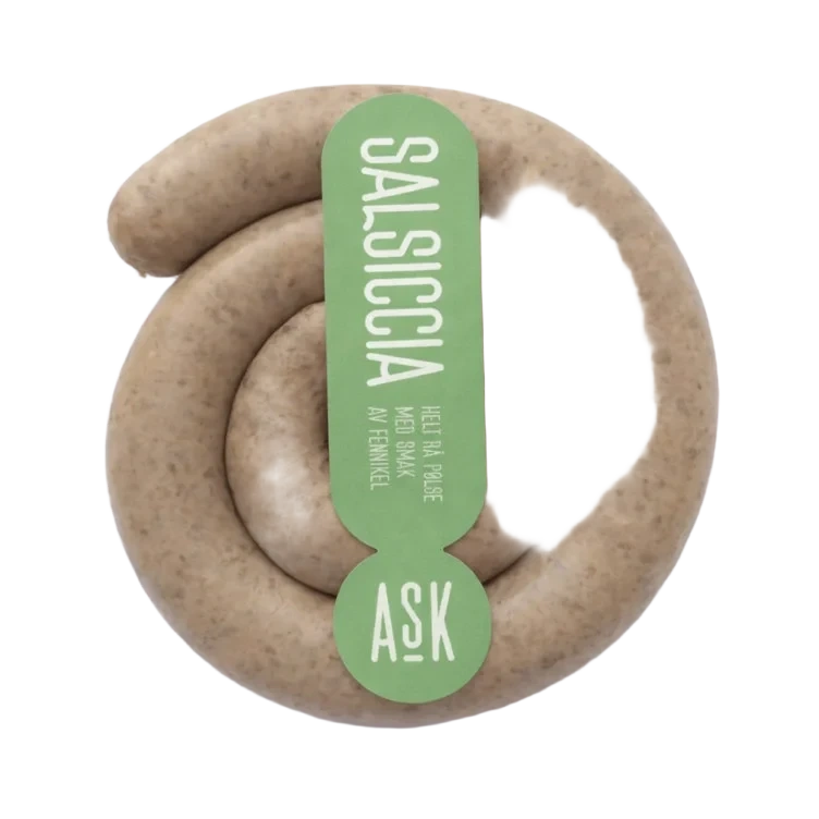 Salsiccia Rå Pølse m/Fennikel 300g Ask