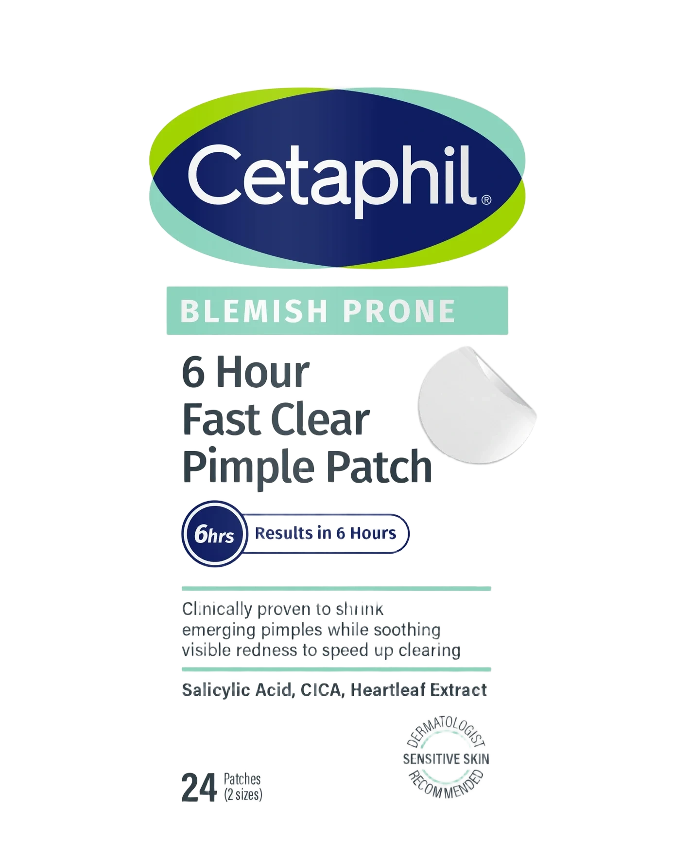 Cetaphil 6h Fast Clear Pimple Patch 24 pcs