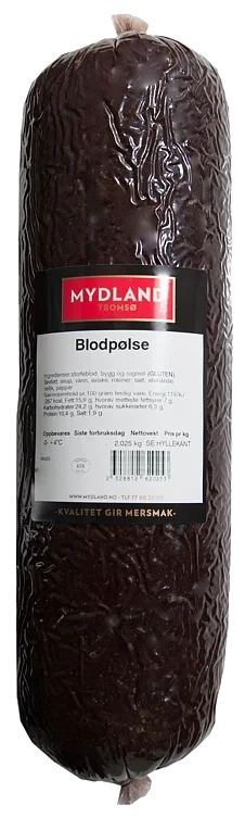 Blodpølse 2kg Fersk Mydland