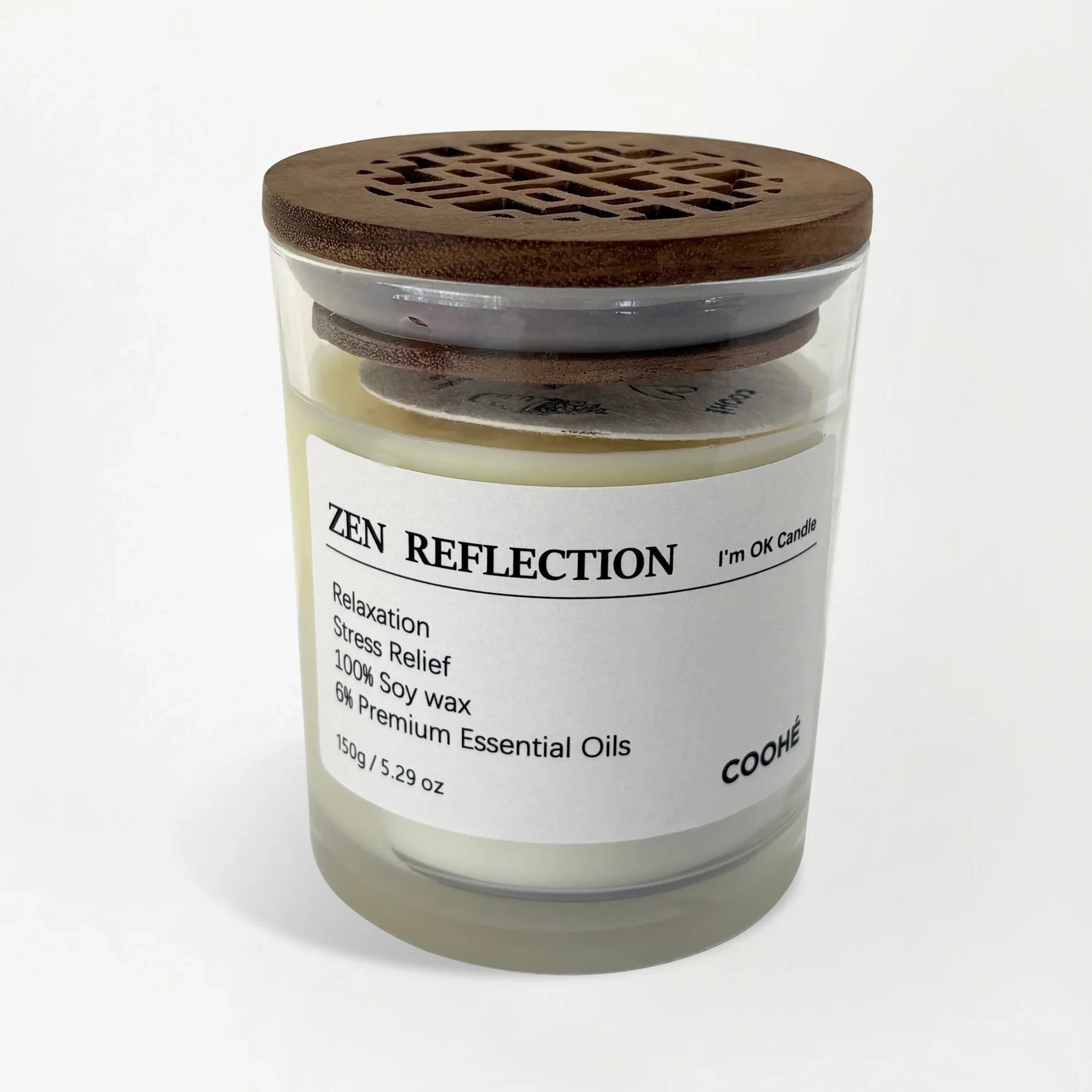 COOHÉ I'M OK Soy Wax Aroma Candle Zen Reflection 150 g