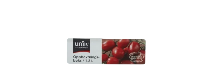 Oppbevaringsboks Rektangulær 1,2l Unik