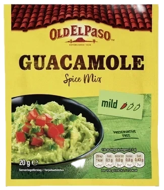 Old El Paso Guacamole Spice Mix 20g