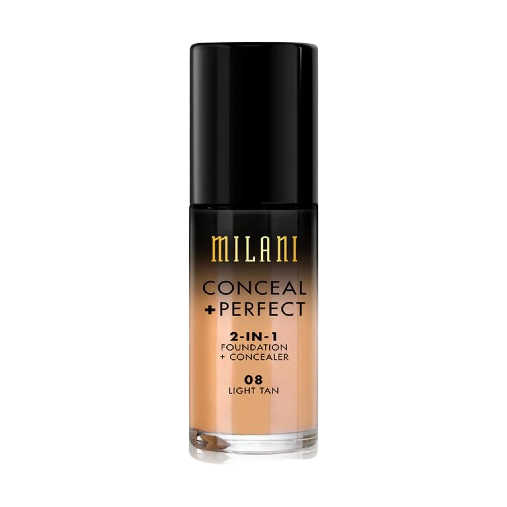 Milani CONCEAL & PERFECT LIQUID FOUNDATION 08 Light Tan