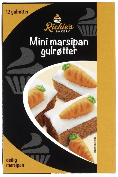 Marsipan Gulrøtter 42g Richie's Bakery