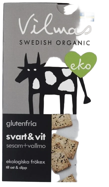 Vilma's Black & White Crackers 90g