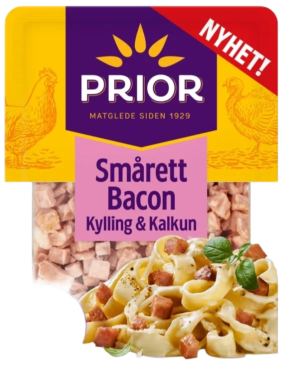 Smårettbacon Kylling&Kalkun 180g Prior