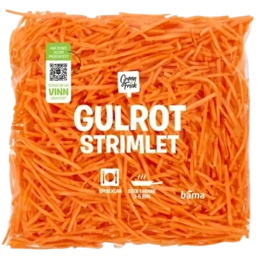 Gulrot Strimlet 300g