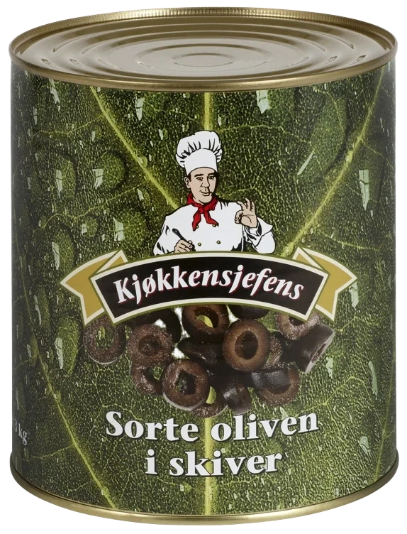 Oliven sorte, skivet ks    3kg