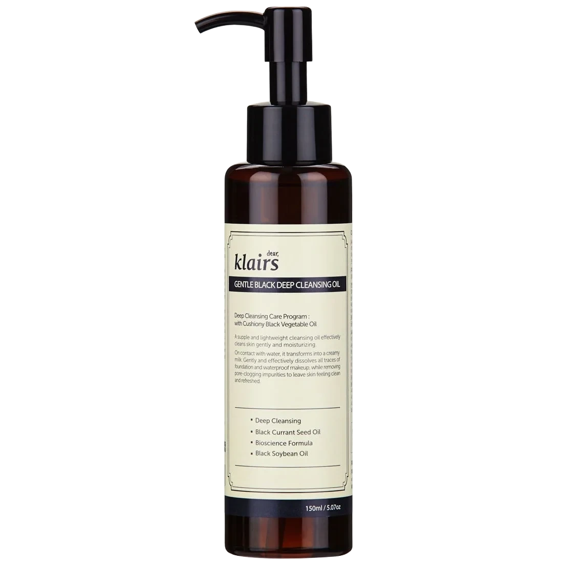Klairs Gentle Black Deep Cleansing Oil