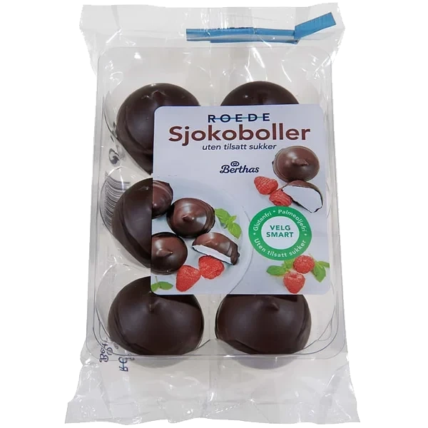 Sjokoboller u/Sukker 6pk Berthas