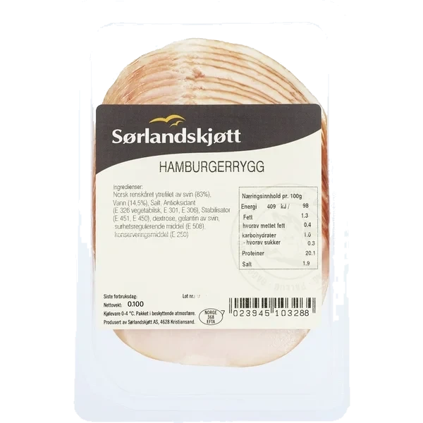 Spis Meg Hamburgerrygg 100g