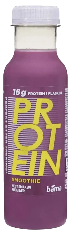 Protein Smoothie Røde Bær 330ml Bama