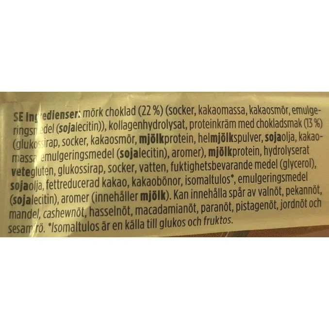 GAINOMAX Proteinbar Mörk Choklad