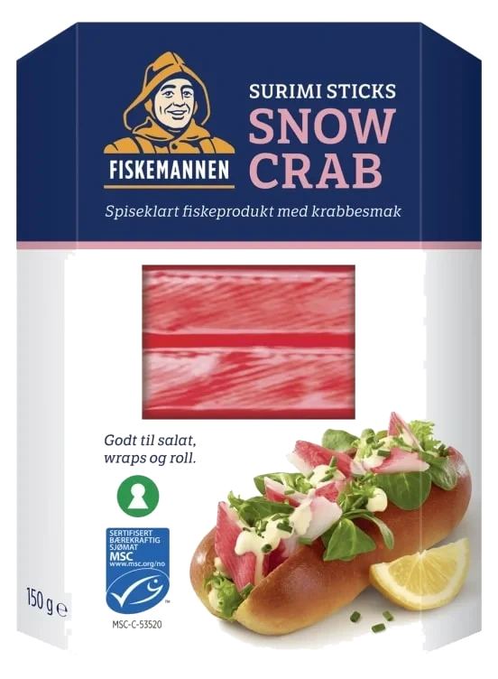 Surimi Crabsticks Store Msc 150g Fiskemannen