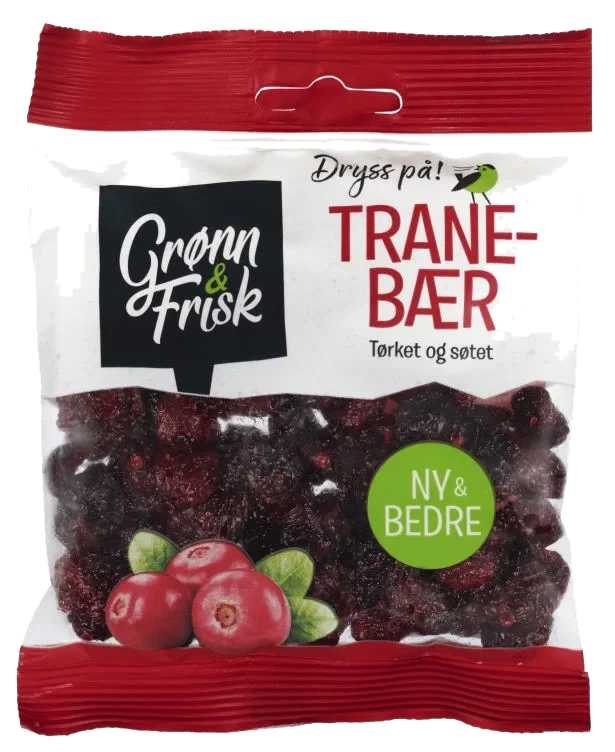 Tranebær 75g Tørket Grønn&Frisk