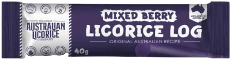 Licorice Log Mixed Berry 40g