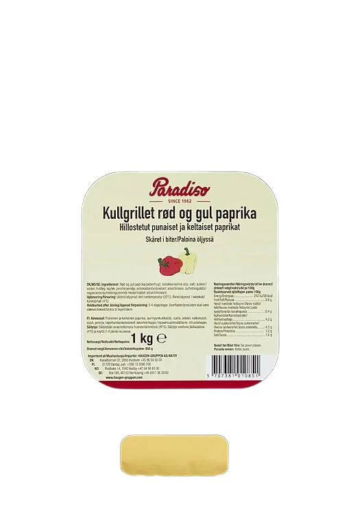 Kullgrillet paprika r/g   1kg