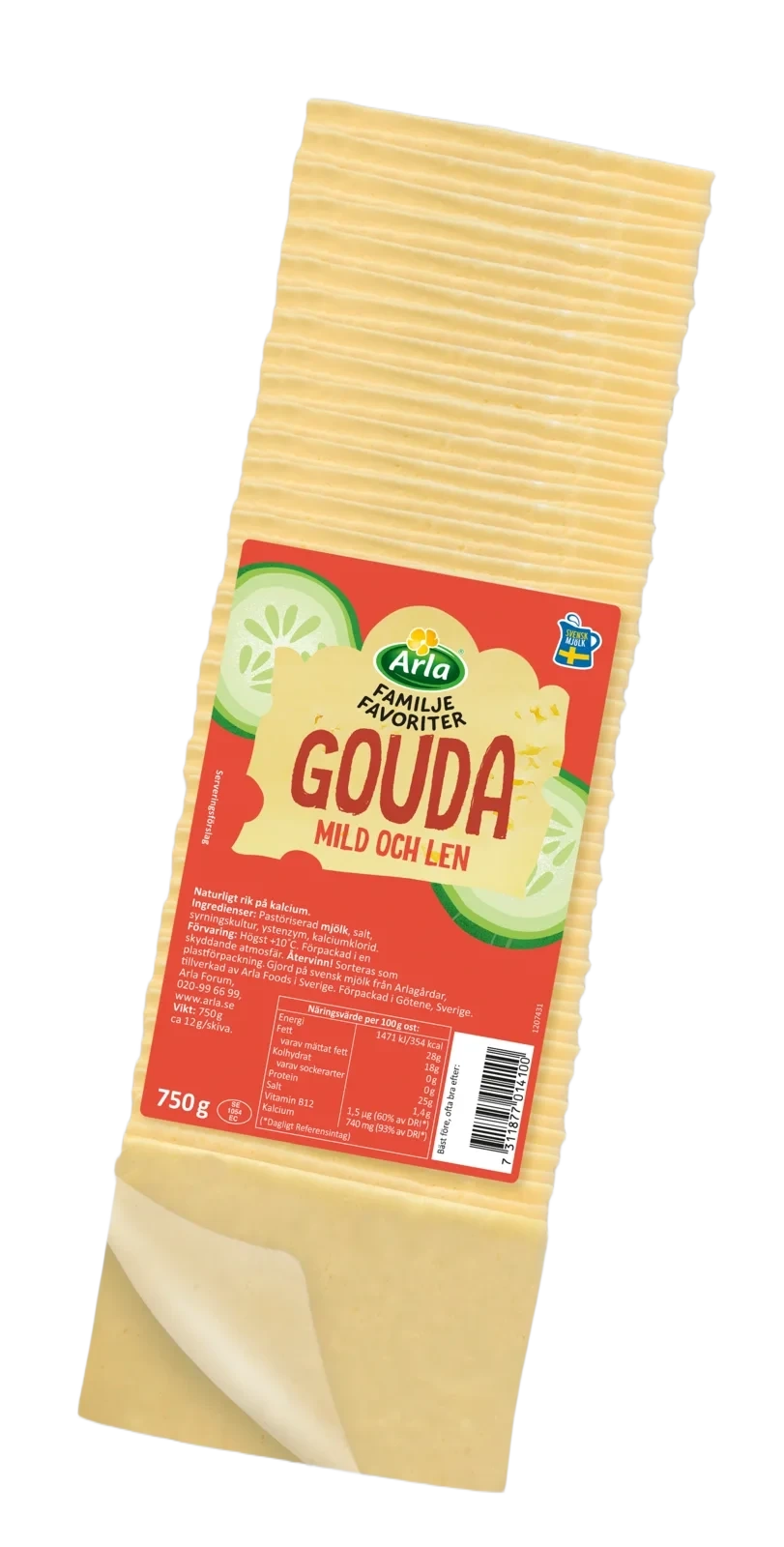 Familjefavoriter Gouda skivad ost 28%