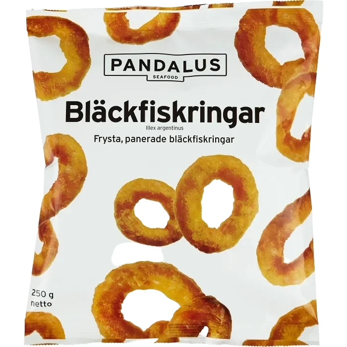 Bläckfiskring Panerade Frysta
