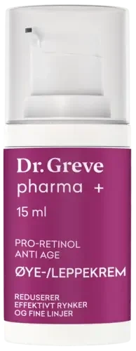 Dr Greve Pharma Pro-retinol øye og leppekrem 15 ml
