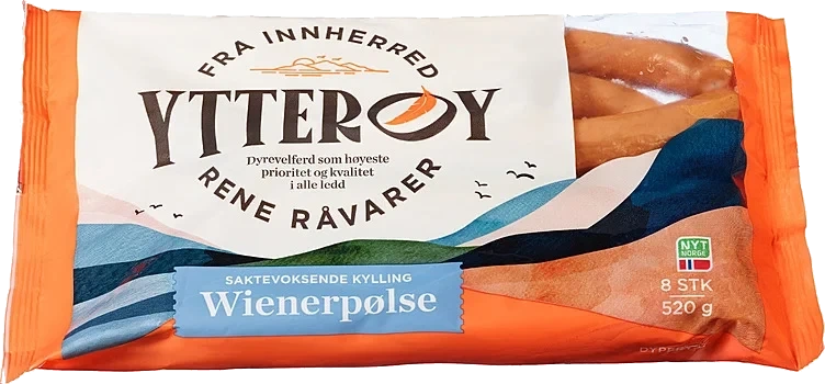 Kylling Wienerpølse 520g Halal Ytterøy