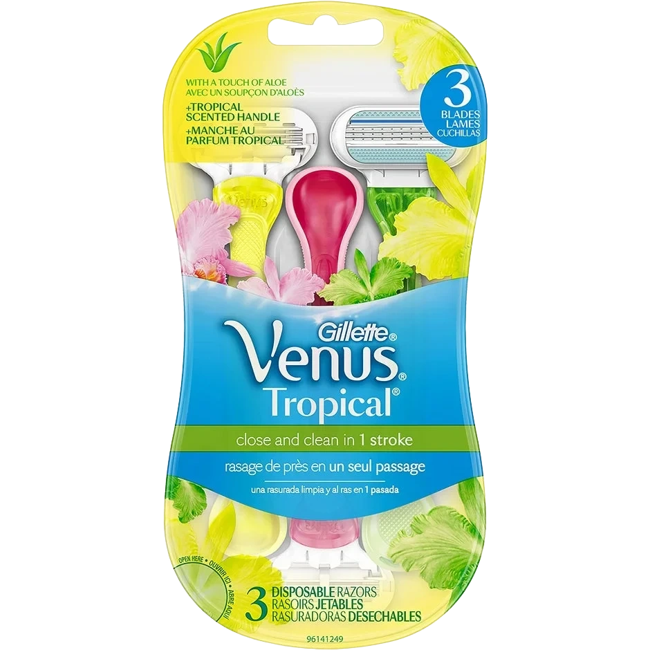 Venus Høvel Tropical Engangs 3stk Gillette