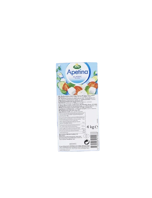 Apetina white cheese terninger uten olje  4kg