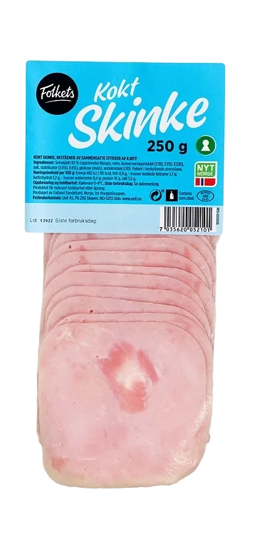 Skinke Kokt 250g Folkets
