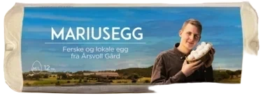 Mariusegg m/l 12stk Årsvoll Gård M/l 12stk X 20 X 16