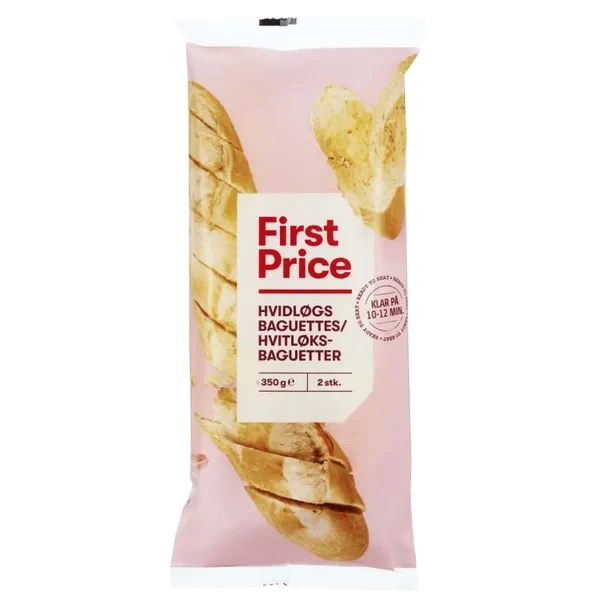 Hvitløksbaguetter 2pk 350g First Price
