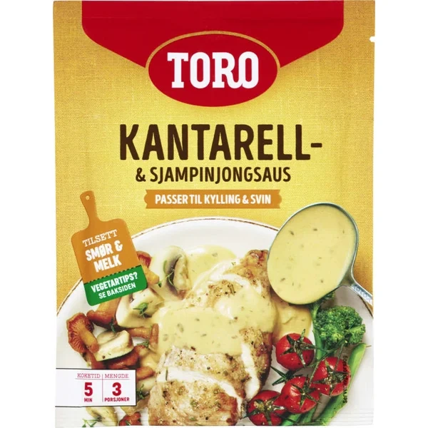 Kantarell & Sjampinjong Saus 23g Toro