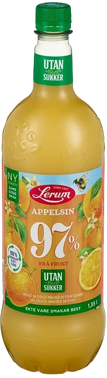 Lerum Appelsinsaft Utan Tilsett Sukker