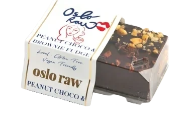 Peanut Choco & Brownie Fudge 2pk 180g Oslo Raw