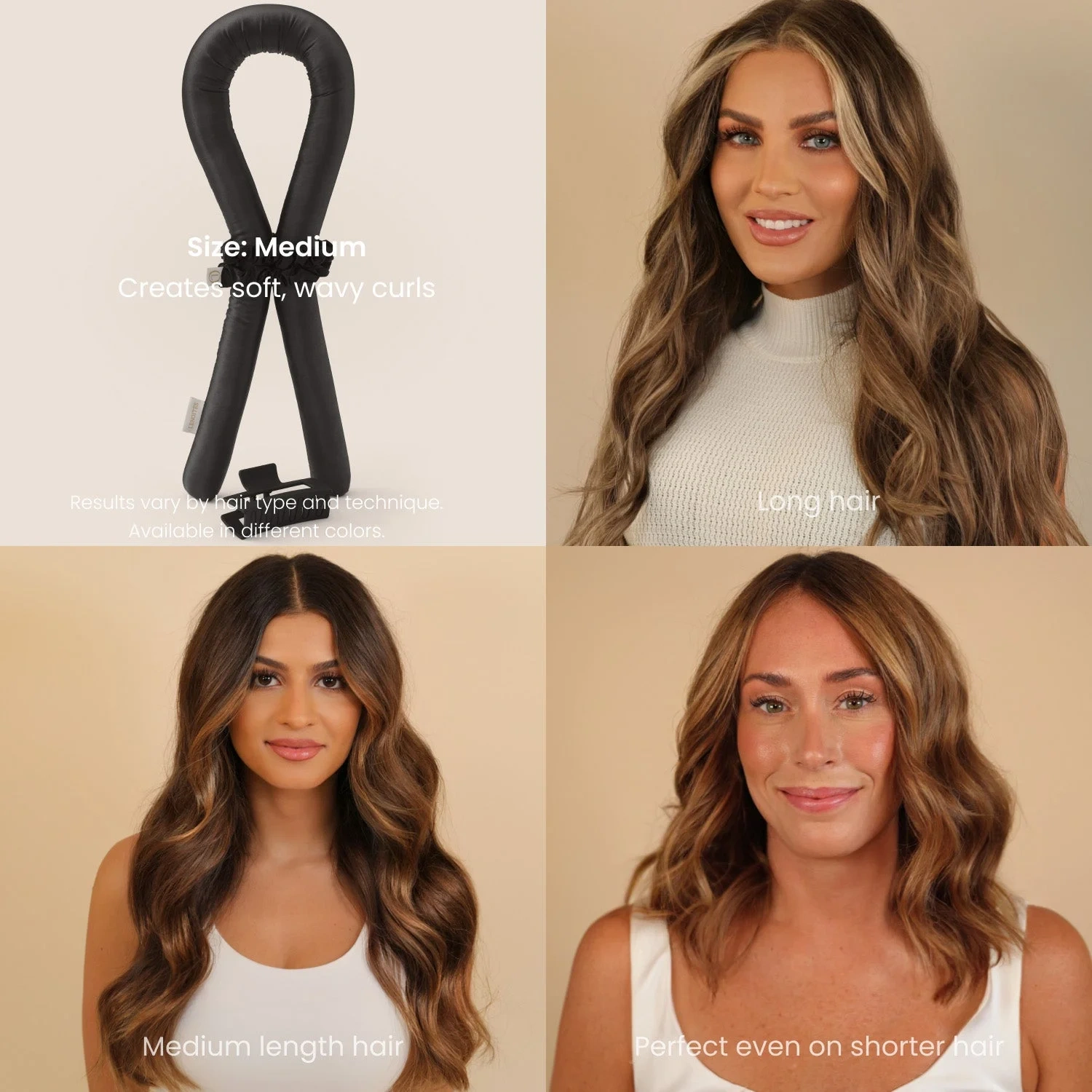 Lenoites Heatless Curls in Mulberry Silk Medium