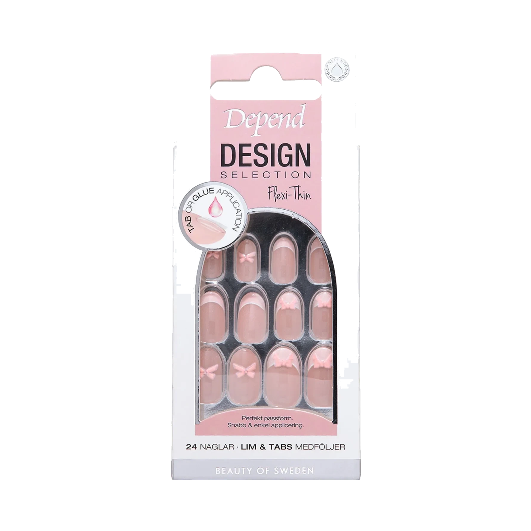 Depend Design Selection Oval Nord Depend Design Selection Pink Bow Ovalm Nord