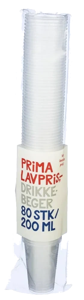Drikkebeger 200 ml, 80 stk