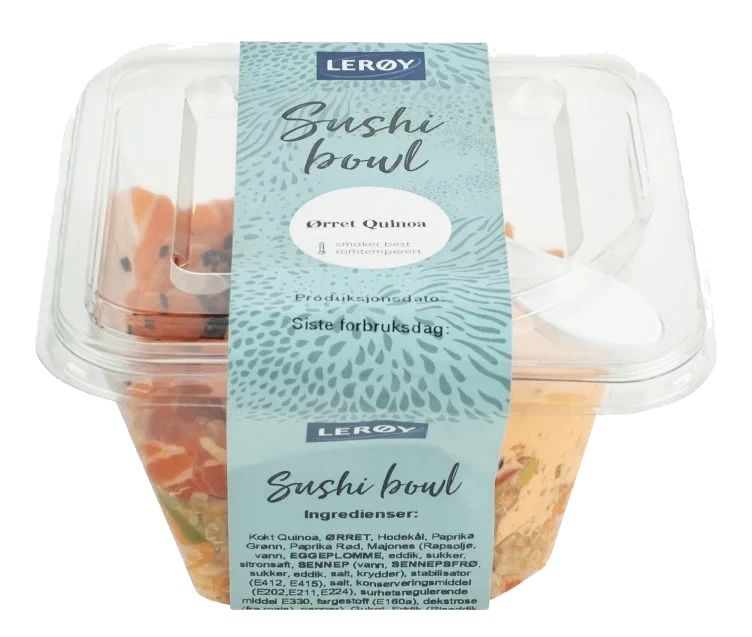 Sushibowl Ørret&Quinoasalat 270g Lerøy