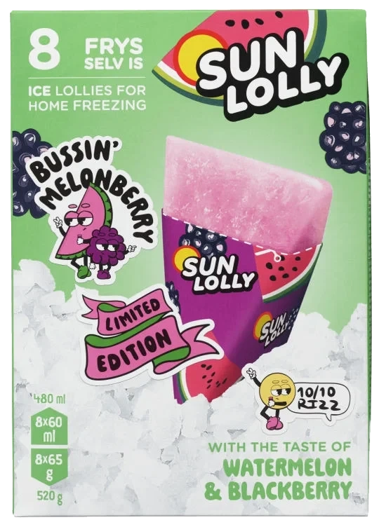 Sun Lolly Watermelon&Blackberry