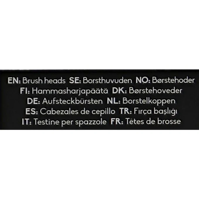 Borsthuvud El Charcoal 4-pack