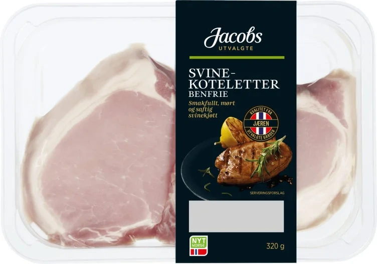Svinekotelett Benfri 2pk Jacobs