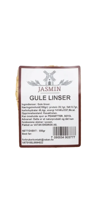Linser Gule 500g Jasmin